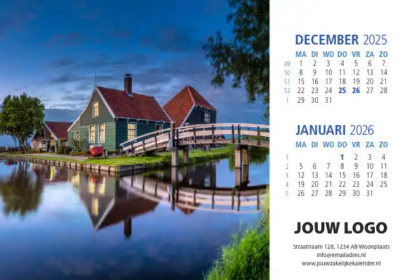 A5 Bureaukalender Hollands Glorie 2025