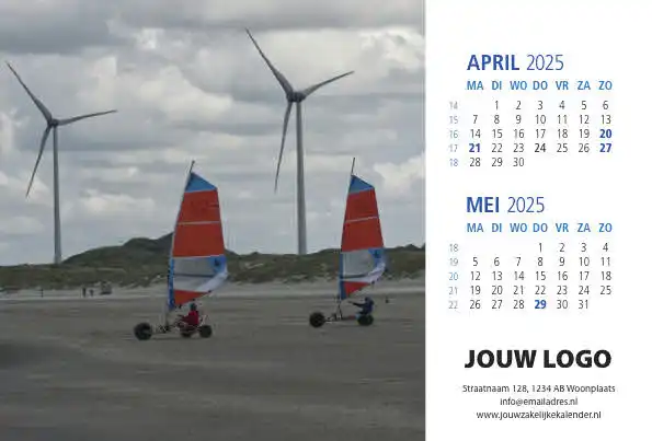 A5 Bureaukalender Hollands Glorie 2025