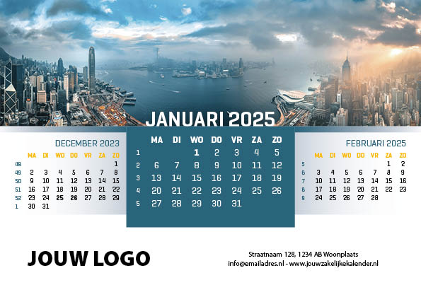 A5 Bureaukalender Panorama 2025