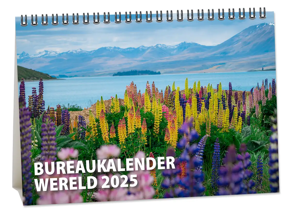 A5 Bureaukalender Wereld 2025