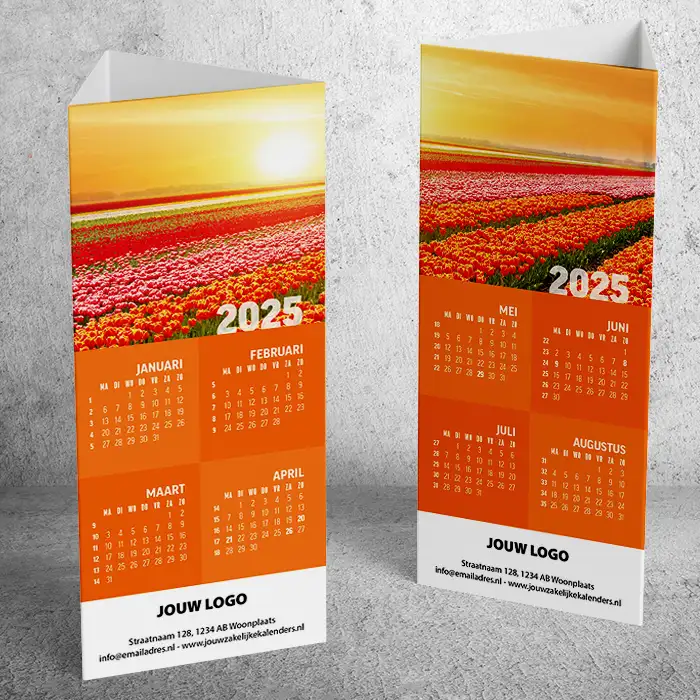 Driehoekskalender 2025 Tulpen