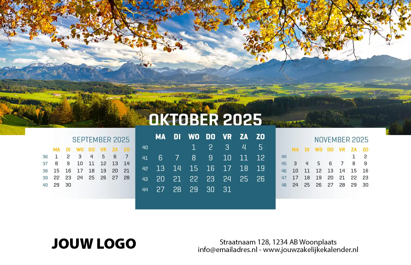 Wandkalender Panorama 2025