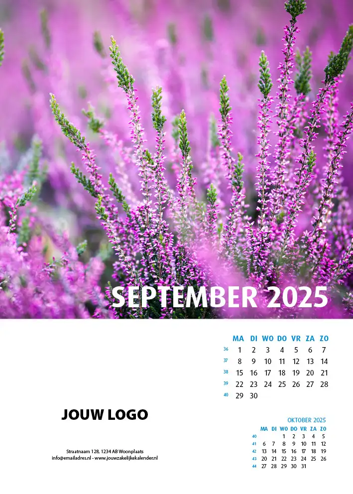 Wandkalender Natuur 2025