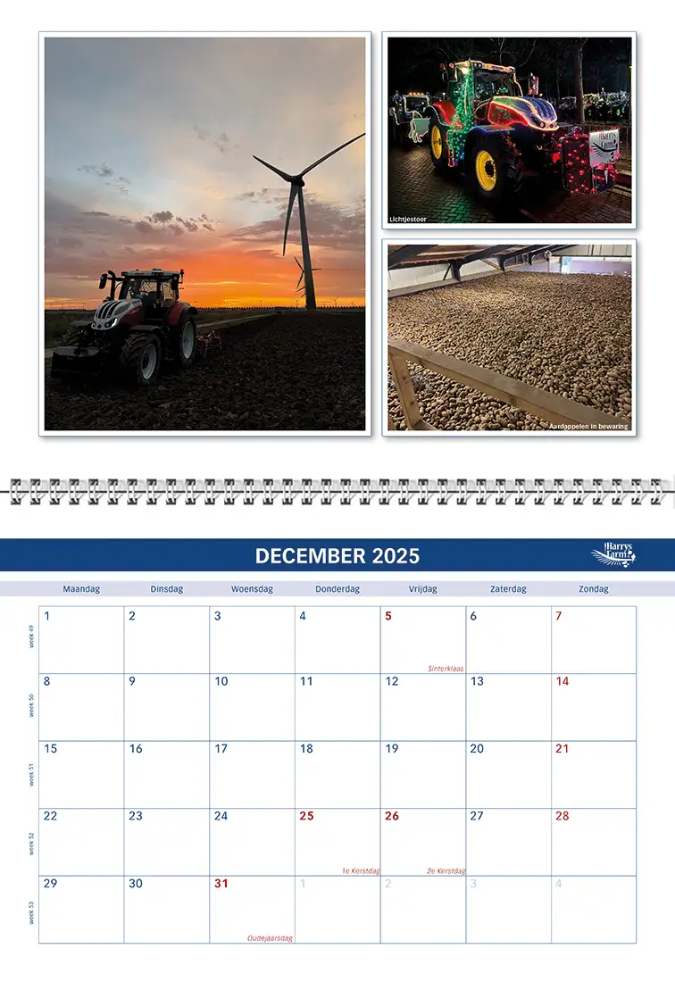 Harrysfarm Jaarkalender 2025